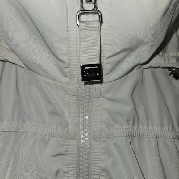 ATHLETA White Hooded Jacket Warm-up Size L - Picture 7 of 15